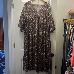 Natural life, sheer dress, medium, brown